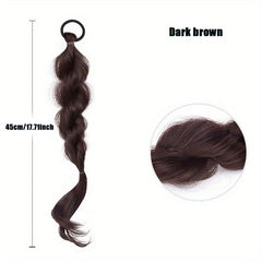 Braided Bubble Ponytail Hair Extensions Elastic Hair Rope