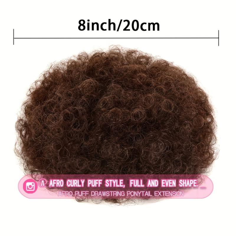 Afro Curly Drawstring Ponytail Extensions