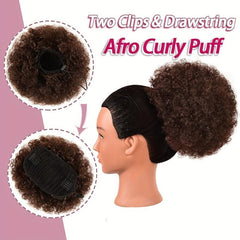 Afro Curly Drawstring Ponytail Extensions