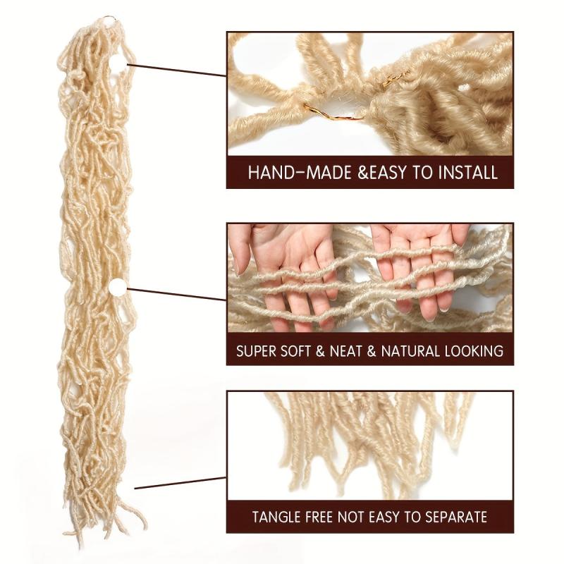 60 96 Cm Faux Locs Braids Hair Extensions For Women