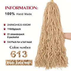 60 96 Cm Faux Locs Braids Hair Extensions For Women