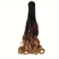 French Curly Braiding Hair Extensions Pre Stretched Bouncy Synthetic Box Braids