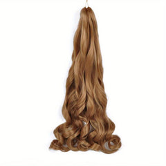French Curly Braiding Hair Extensions Pre Stretched Bouncy Synthetic Box Braids
