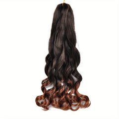 French Curly Braiding Hair Extensions Pre Stretched Bouncy Synthetic Box Braids