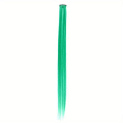 Rainbow Hair Extensions Clip In Synthetic Hair Pieces for Women Girls
