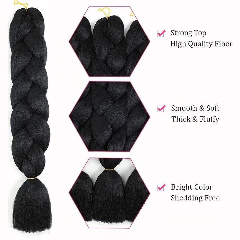 Colorful Jumbo Braiding Hair Extensions for Box Braids Crochet Braids
