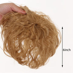 Curly Hair Topper Clip In Extension for Women & Girls