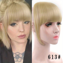 Synthetic Bangs Hair Clip In Extensions Straight Fringe Bangs Hairpiece