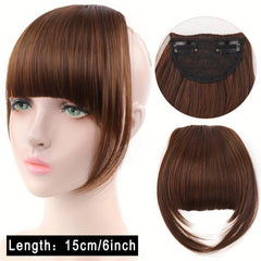 Synthetic Bangs Hair Clip In Extensions Straight Fringe Bangs Hairpiece