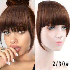 Synthetic Bangs Hair Clip In Extensions Straight Fringe Bangs Hairpiece