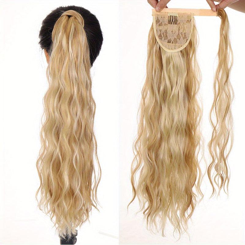 Corn Curly Drawstring Ponytail Hair Extension Long Curly Wavy Ponytail