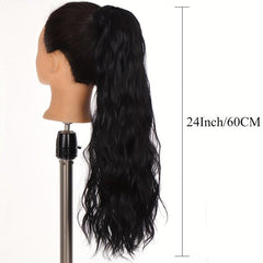 Corn Curly Drawstring Ponytail Hair Extension Long Curly Wavy Ponytail