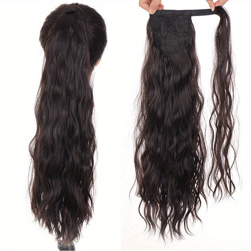 Corn Curly Drawstring Ponytail Hair Extension Long Curly Wavy Ponytail