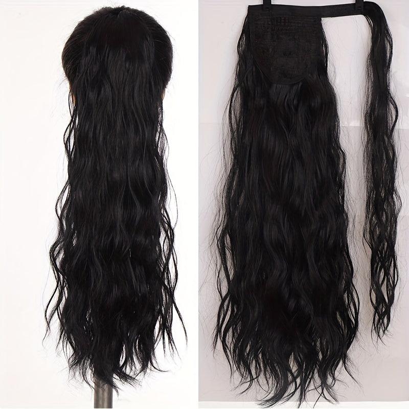 Corn Curly Drawstring Ponytail Hair Extension Long Curly Wavy Ponytail