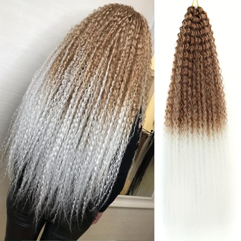 Afro Kinky Curly Crochet Braid Hair Extension Soft Long Synthetic Curly Braiding