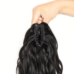 Body Wave Claw Clip In Ponytail Real Human Hair For Women Natural Pony Tail