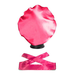 2pcs Satin Bonnet & Edge Scarf Set for Women