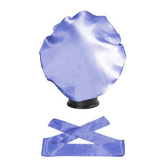 2pcs Satin Bonnet & Edge Scarf Set for Women