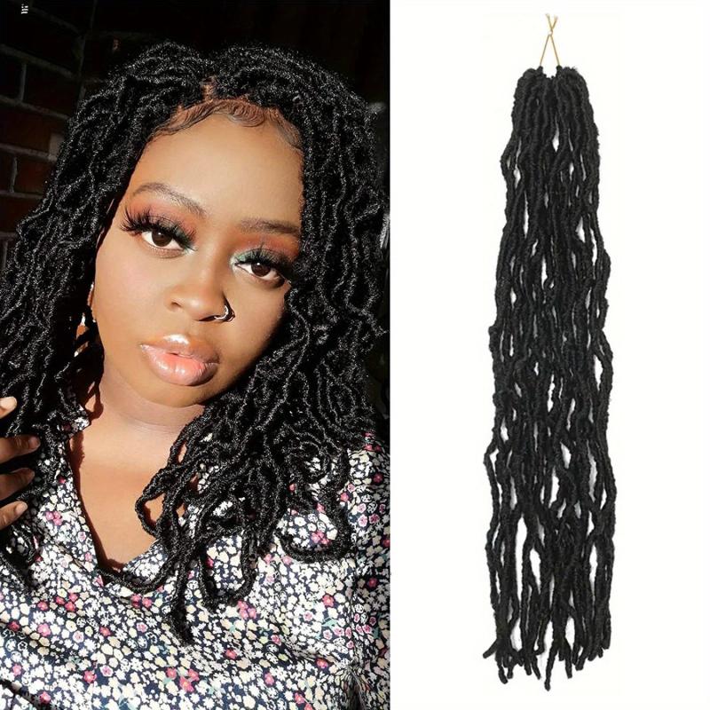 Soft Faux Locs Crochet Hair Pre Looped Faux Locs 96 Cm