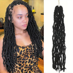 Soft Faux Locs Crochet Hair Pre Looped Faux Locs 96 Cm