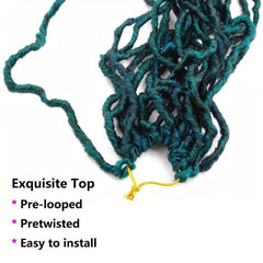 Soft Faux Locs Crochet Hair Pre Looped Faux Locs 96 Cm