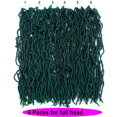 Soft Faux Locs Crochet Hair Pre Looped Faux Locs 96 Cm