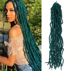 Soft Faux Locs Crochet Hair Pre Looped Faux Locs 96 Cm