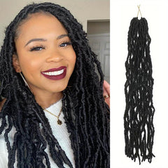 Soft Faux Locs Crochet Hair Pre Looped Faux Locs 96 Cm