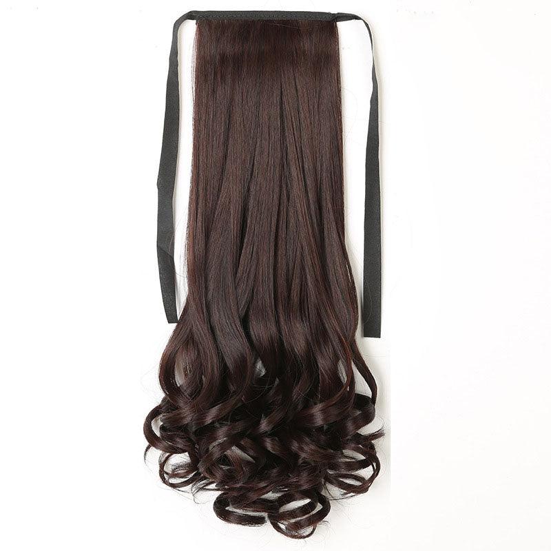 60 96 Cm Long Water Wave Ponytail Extensions Synthetic Fiber Hiar Extensions