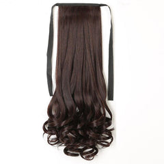 60 96 Cm Long Water Wave Ponytail Extensions Synthetic Fiber Hiar Extensions