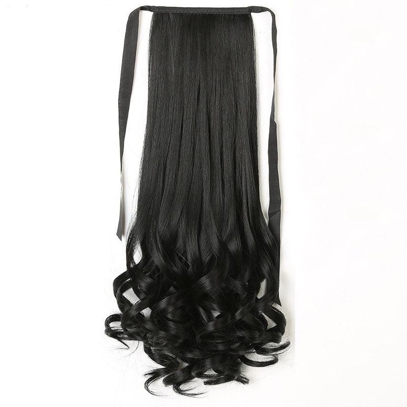 60 96 Cm Long Water Wave Ponytail Extensions Synthetic Fiber Hiar Extensions