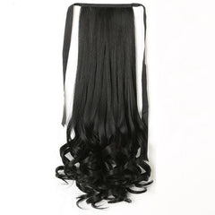60 96 Cm Long Water Wave Ponytail Extensions Synthetic Fiber Hiar Extensions