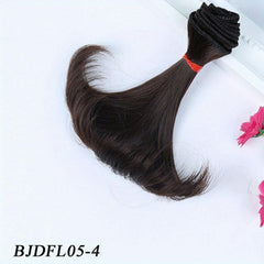 Brown Curly Hair For 1/3 1/4 BJD Dolls
