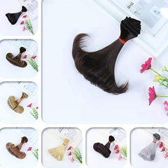 Brown Curly Hair For 1/3 1/4 BJD Dolls