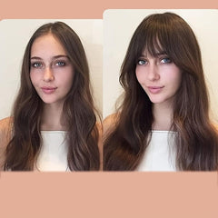 Clip In Bangs Hair Extensions Thick Air Bangs Fringe For Women