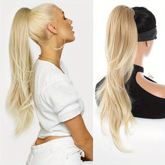 60 96 Cm Long Wavy Clip In Ponytail Hair Extensions