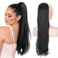 60 96 Cm Long Wavy Clip In Ponytail Hair Extensions