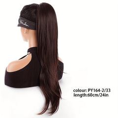 60 96 Cm Long Wavy Clip In Ponytail Hair Extensions