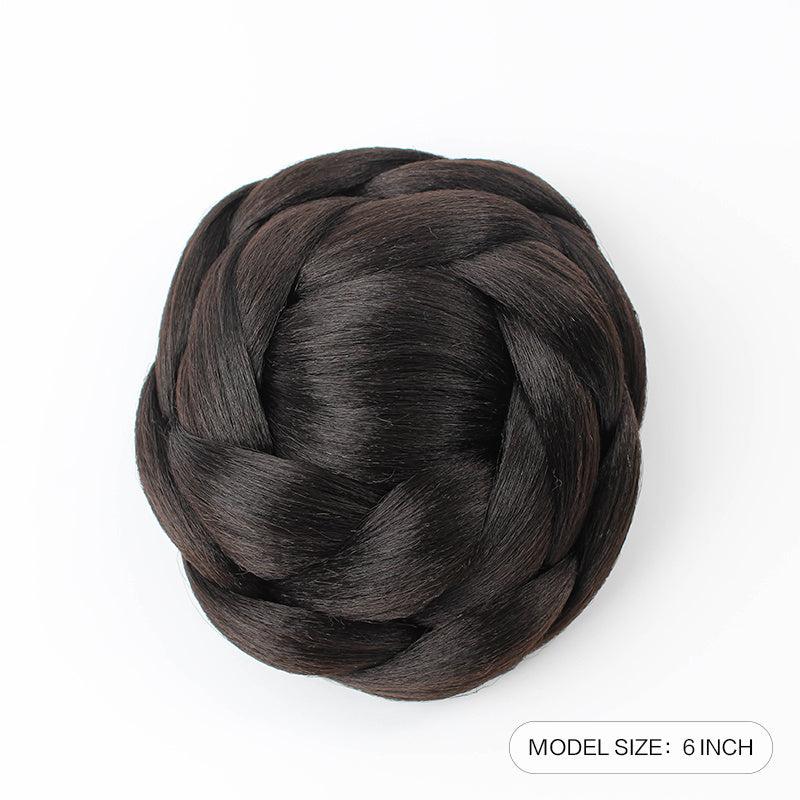 15 24 Cm Braided Hair Buns Updo Chignon Synthetic Clip In Hair Extensions