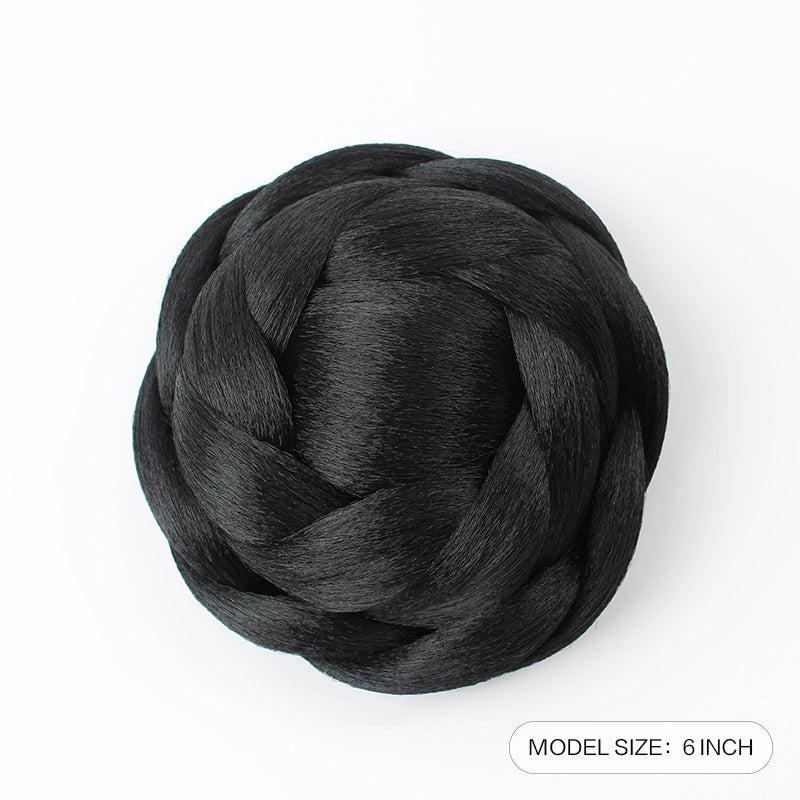 15 24 Cm Braided Hair Buns Updo Chignon Synthetic Clip In Hair Extensions
