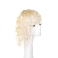 Short Corn Curly Hair Toppers With Bangs Synthetic Clip In Toppers