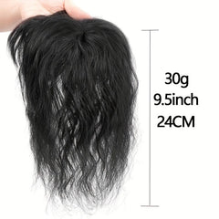 Short Corn Curly Hair Toppers With Bangs Synthetic Clip In Toppers