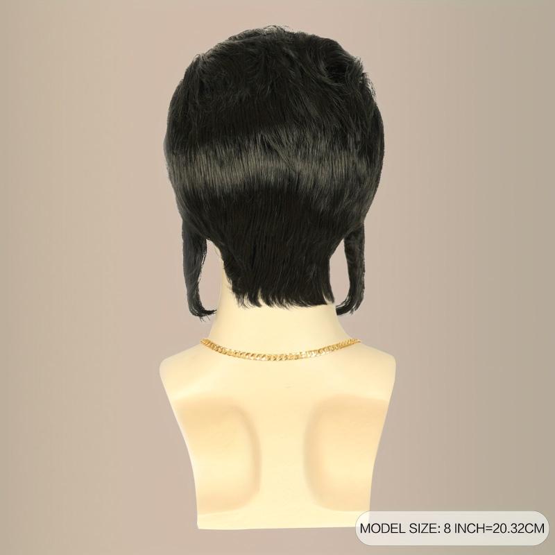 Retro Rock & Roll Wigs For Men Synthetic Replacement Wigs Costume Party Cosplay