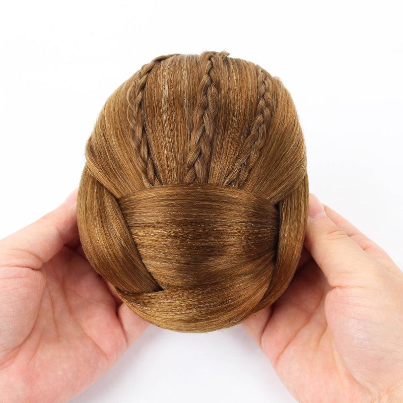 Braided Hair Buns Updo Chignon Clip In Hair Extensions