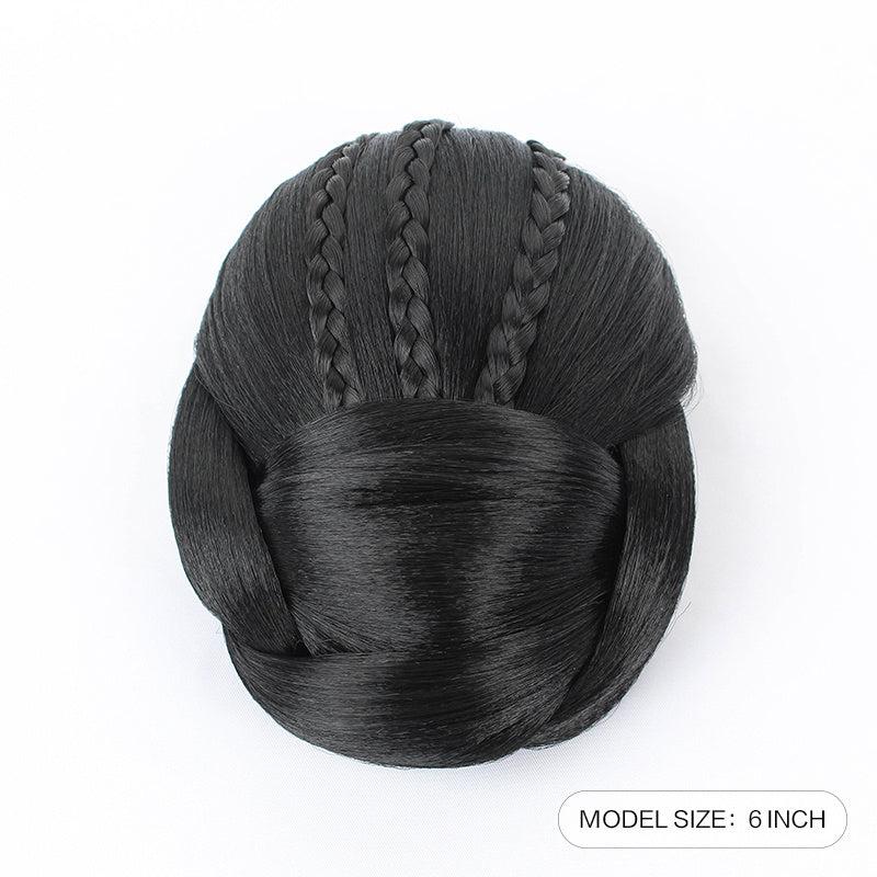 Braided Hair Buns Updo Chignon Clip In Hair Extensions