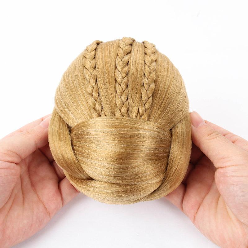 Braided Hair Buns Updo Chignon Clip In Hair Extensions