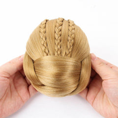 Braided Hair Buns Updo Chignon Clip In Hair Extensions