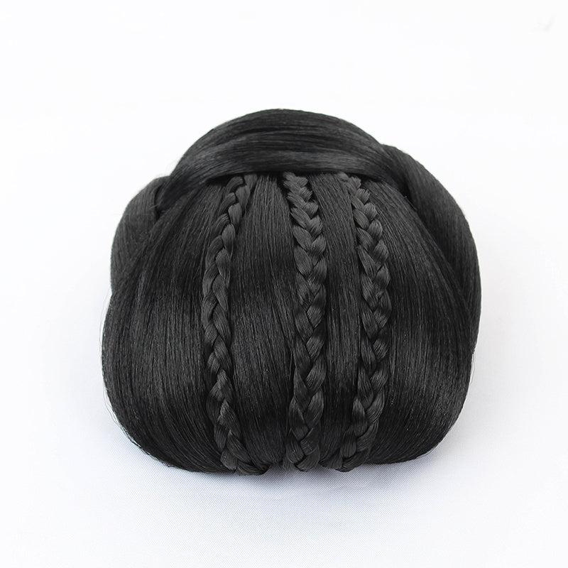 Braided Hair Buns Updo Chignon Clip In Hair Extensions