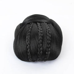 Braided Hair Buns Updo Chignon Clip In Hair Extensions