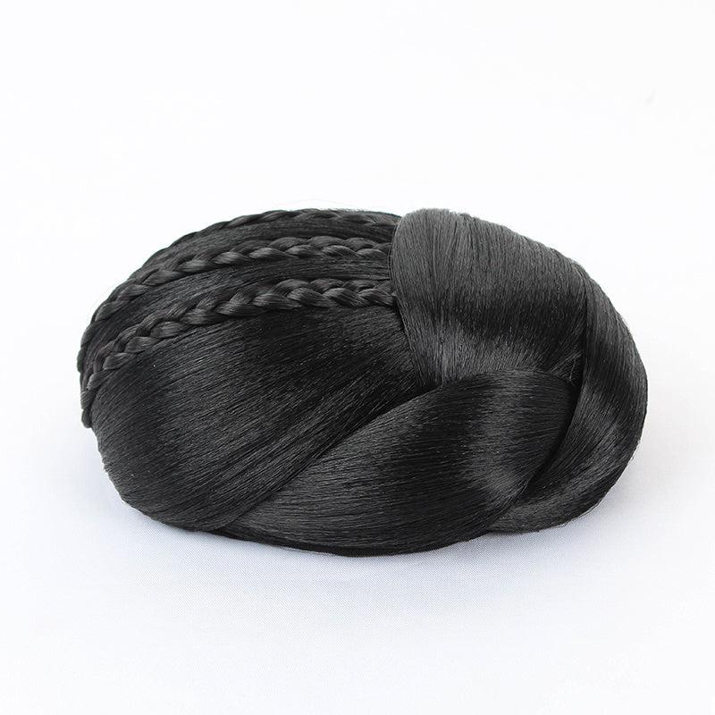 Braided Hair Buns Updo Chignon Clip In Hair Extensions